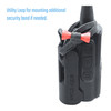 UV-5R Mini mount service loop detail with security bond tether attached