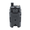 Baofeng UV-5R Mini seated in 4X3D mount back view with radio installed