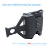 UV-5R Mini mount shown with handheld mic holder sold separately compatibility note