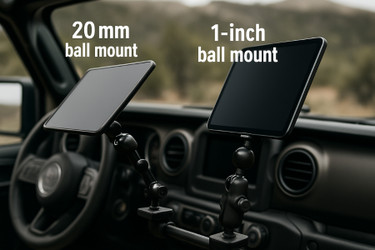 20mm VS 1inch Ball Mount