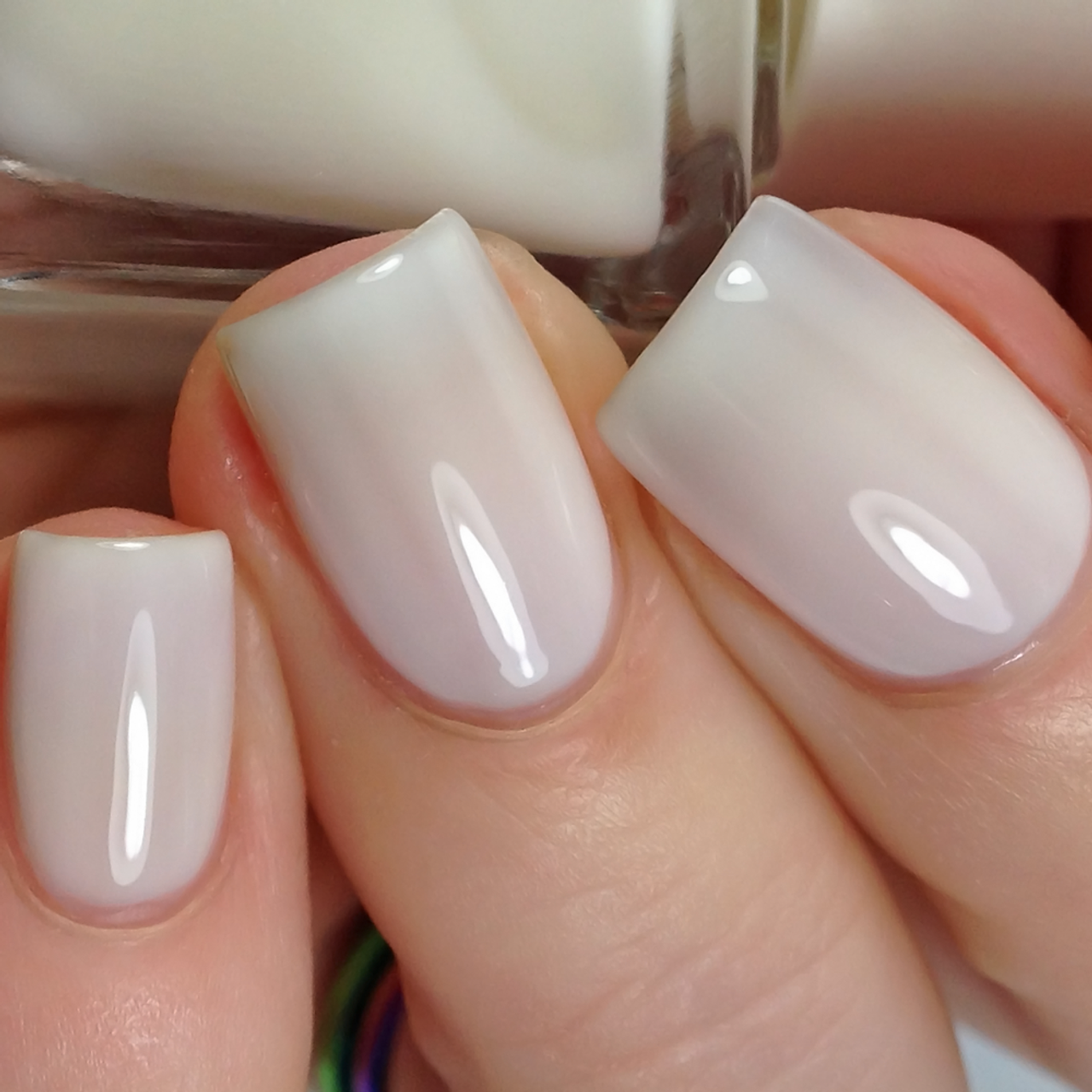 This Milky White Nail Polish Is Our Beauty Director's Fave Mani Hack