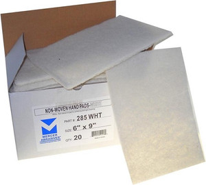 6 in. x 9 in. White Non-Abrasive Scuff Pad