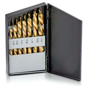 15 Pc Left-Handed Drill Bit Set