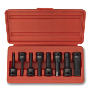 1/2 In. Metric Hex Socket Bit Set