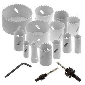 18 pc Bi-Metal Hole Saw Kit