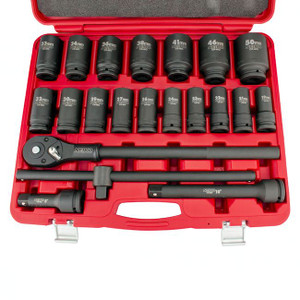 3/4 In. Drive Metric Deep Impact Socket Set
