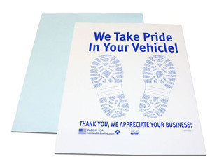 HD Paper Floor Mats-Poly Backed 500 Mats