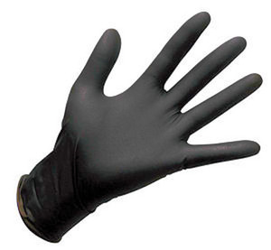 Black Nitrile Gloves-Medium
