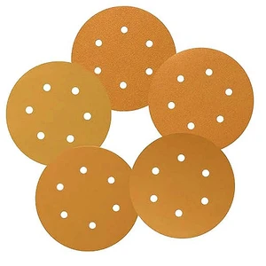 6 In. 220 Grit Hook & Loop Discs-6 Hole