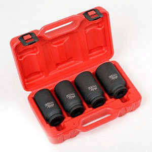 1/2 In. Drive Extra Deep Impact Axle Nut Socket Set