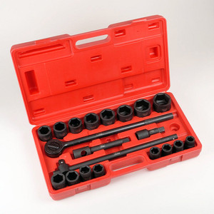 21 Pc Metric Impact Socket Set-3/4" Drive