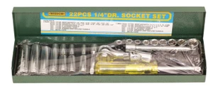 1/4" Drive Metric Socket Set