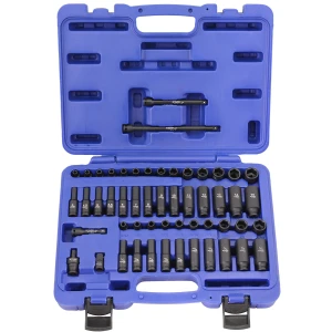 1/4" Drive SAE Metric Impact Socket Set-53 Pcs