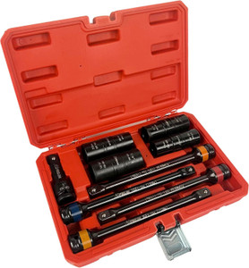 Flip Impact Socket Set with Torque Extension Bars