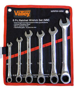 6 Pc Ratcheting Wrench Set-Metric