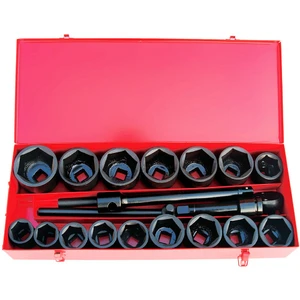 21 Pc. 1" Drive Deep Metric Impact Socket Set