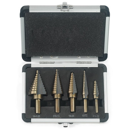 5 pc Step Cobalt Step Bit Set