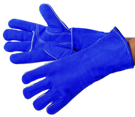 Blue Welding Glove with Kevlar Thread