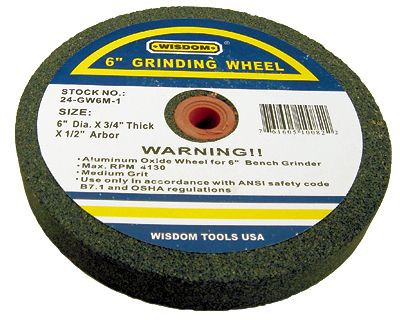 6 In. Bench Grinder Stone Wheel