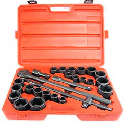 27 Pc 3/4 In. SAE & Metric Impact Socket Set