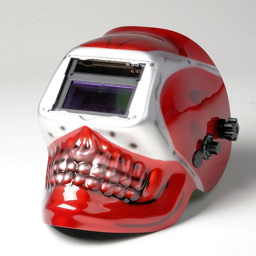 Auto Darkening Welding Helmet-Skull