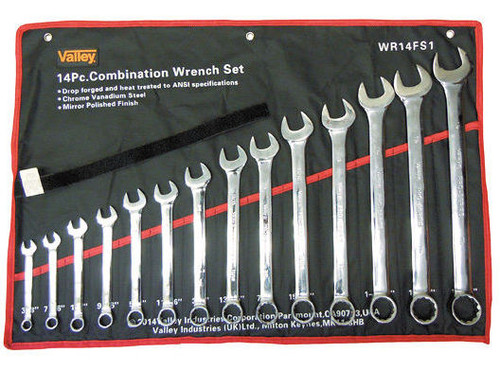 14 Piece SAE Combination Wrench Set