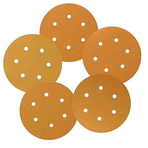 6 In. 80 Grit Hook & Loop Discs-6 Hole