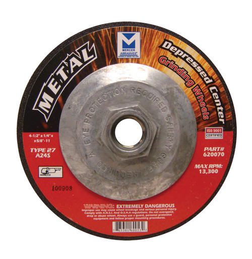 4-1/2 in. x 1/4 in. Grinding Wheel with Hub