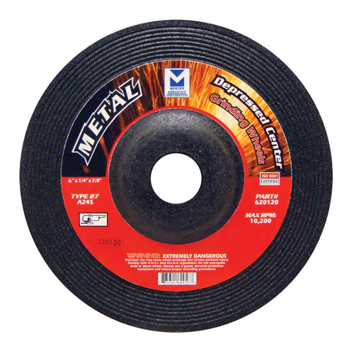 6 in. x 1/4 in. Grinding Wheel