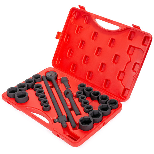 27 Pc 3/4 In. SAE & Metric Impact Socket Set