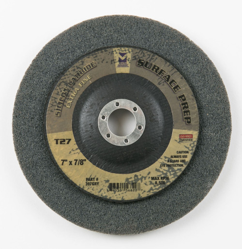 7" Gray Silicon Carbide Preparation Wheel-Type 27