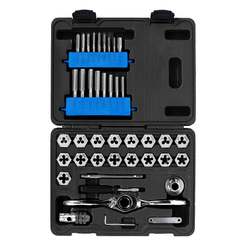 40 Pc Metric Tap & Die Set-High Speed Steel