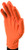 Orange Diamond Textured Nitrile Gloves-X Large