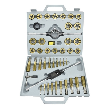 45 Pc SAE Titanium Tap & Die Set