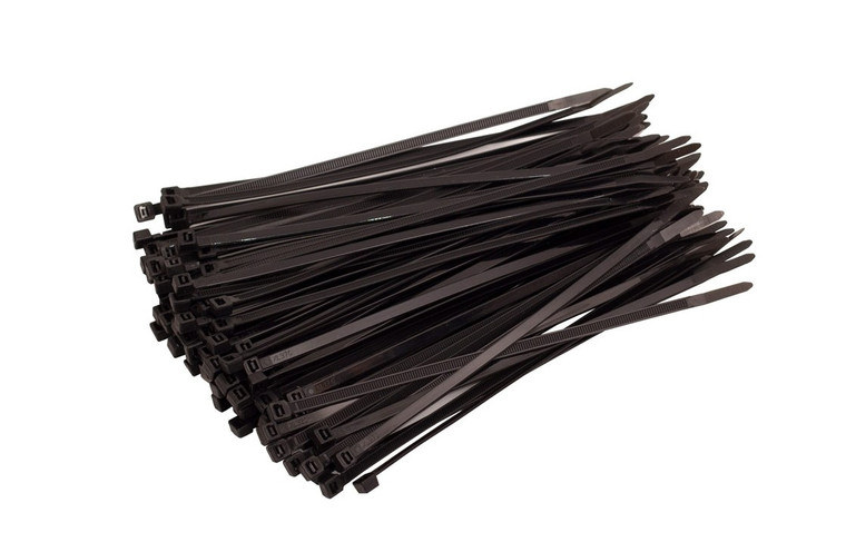 8 In. Black Cable Ties-1000 pieces