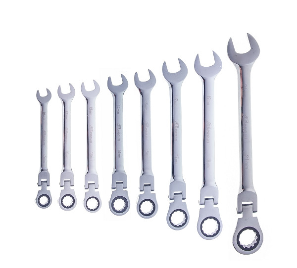 7 Pc Flex Head Ratcheting Wrench Set-Metric