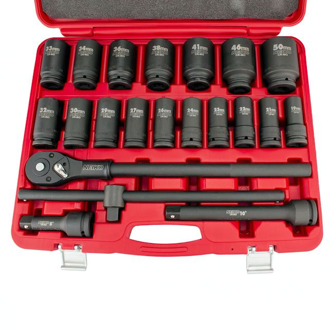 3/4 In. Drive Metric Deep Impact Socket Set