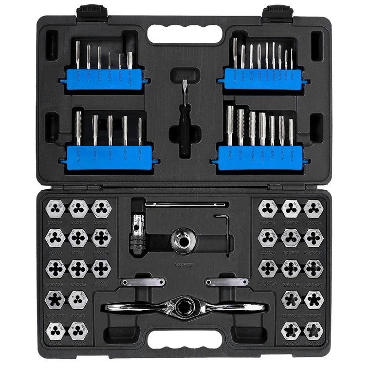 Tap & Die Set-62 Pc-UNC/UNF/Metric