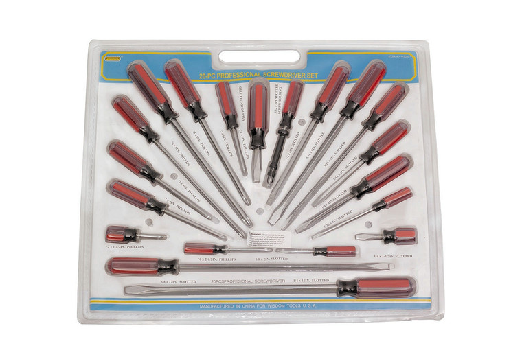 20-Pc Professional Screwdriver Set