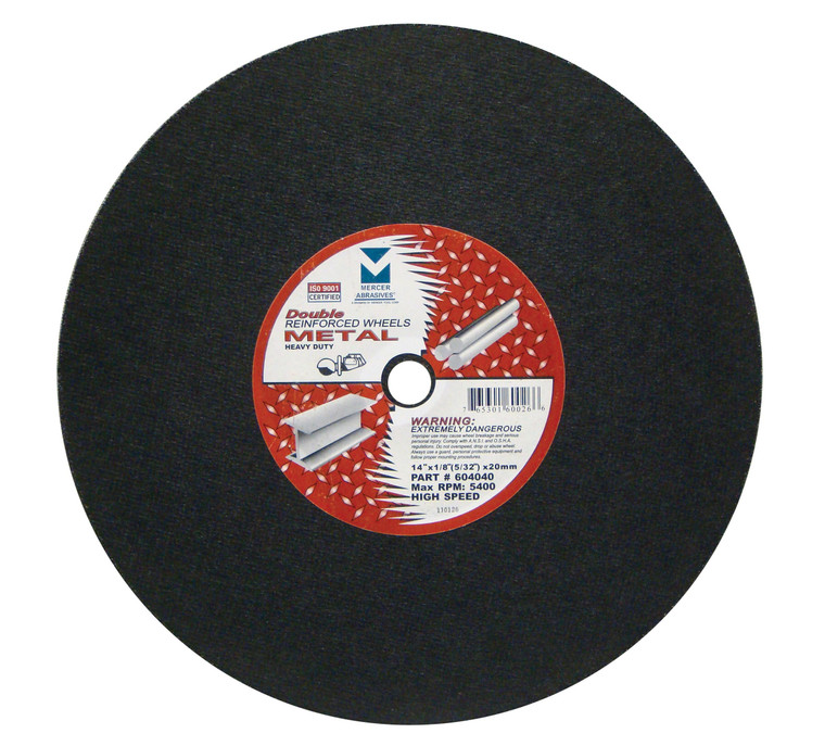 14" x 1/8" (5/32) x 20mm Metal Cut-Off Wheel Gas Saw