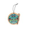 Wood Ornament - Frog Drum