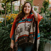 Hooded Fashion Wrap - Ancestral Spirits