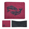 Crosshatch Wallet - Salmon