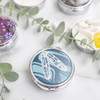 Pill Case with Mirror (Small) - Eagle Feathers