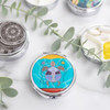 Pill Case with Mirror (Small) - Turtle