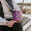 Cork Base Travel Mugs with Handle (16oz) - Ojibwe Florals