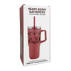 32oz Insulated Tumbler with Straw - Heart Berry Gatherers
