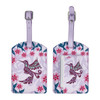 Luggage Tag - Hummingbird (Purple)