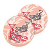 Ceramic Coasters (set of 2) - Salmon