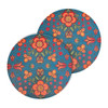 Ceramic Coasters (set of 2) - Prairie Beadwork